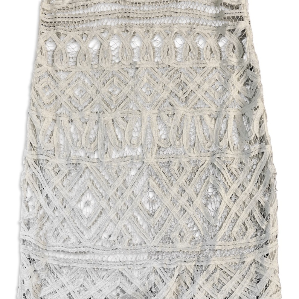 Stone Cold Fox Denver Lace Dress with Short Sleeves | Ivory, Size S - Picture 3 of 16
